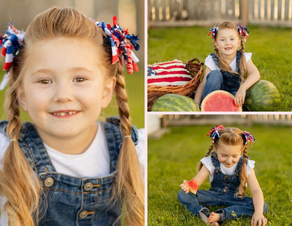 watermelon mini sessions; summer mini sessions; 4th July sessions