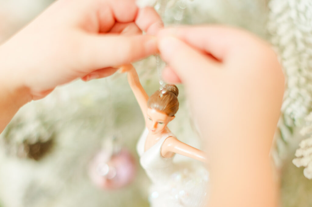 Hanging up an Ornament